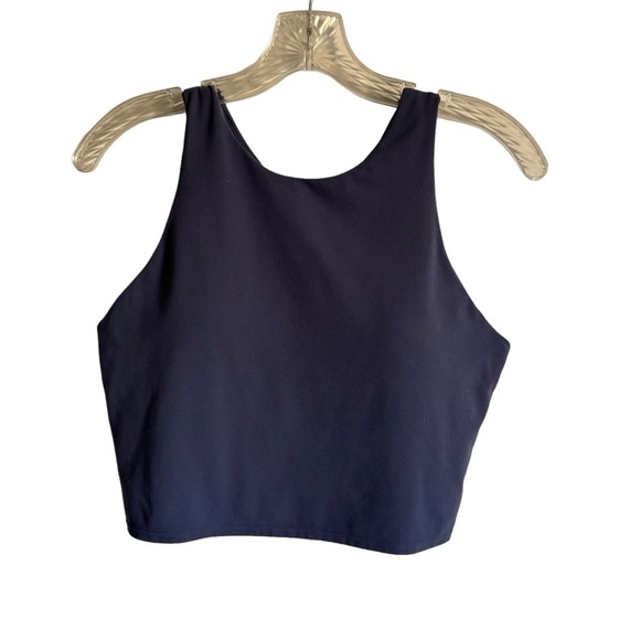 Athleta Conscious Crop in Powervita Navy Blue 446564 Size Large - Picture 1 of 10